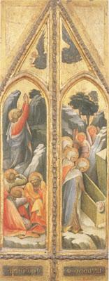 Lorenzo Monaco Christ in the Garden The Women at the Sepulchre Wings of a triptych (mk05) oil painting image